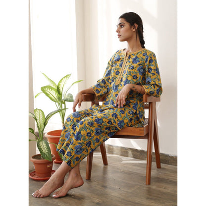 Gulabo Jaipur Tulip Yellow Kurta (Set of 2)