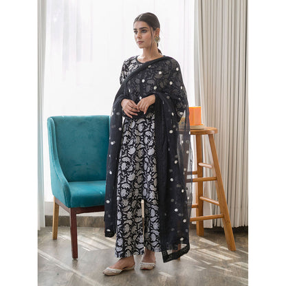 Gulabo Jaipur Daisy Black Kurta (Set of 3)