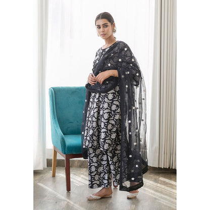 Gulabo Jaipur Daisy Black Kurta (Set of 3)