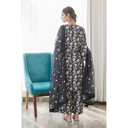 Gulabo Jaipur Daisy Black Kurta (Set of 3)