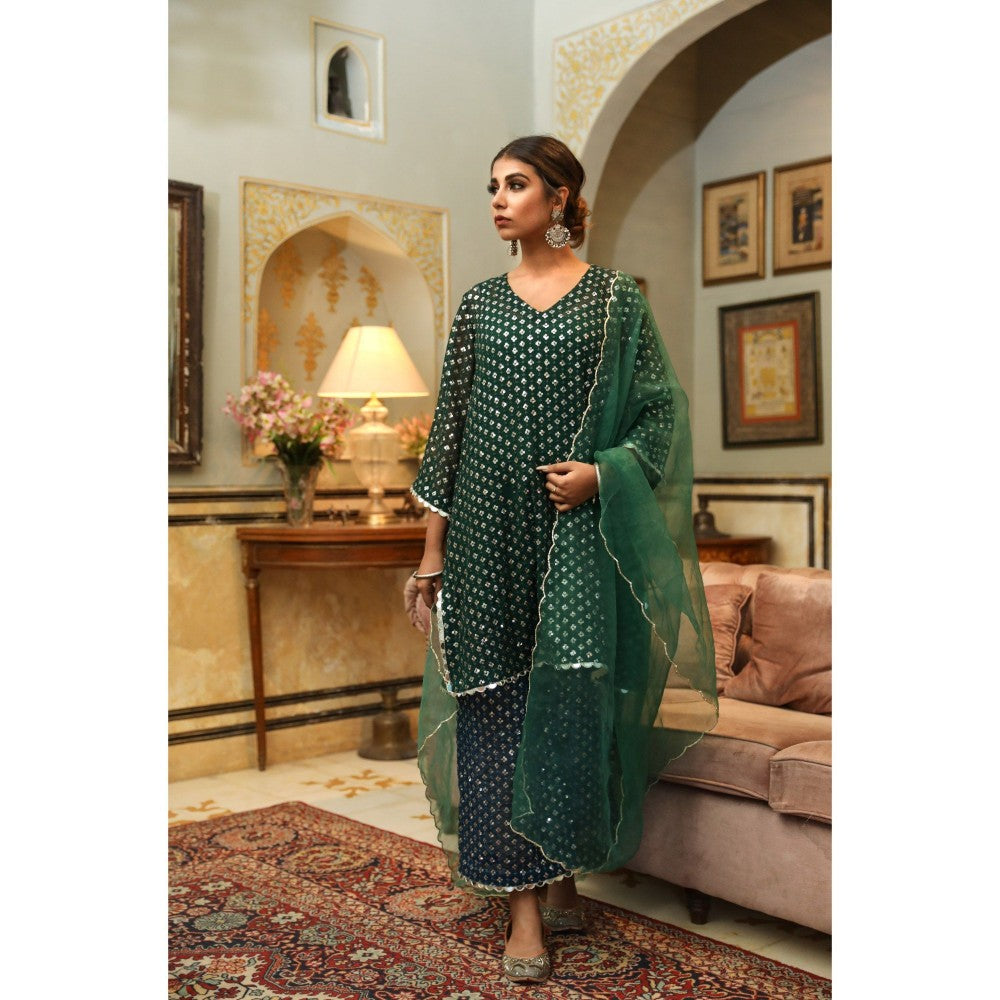 Gulabo Jaipur Uzma Emerald Straight (Set of 5)