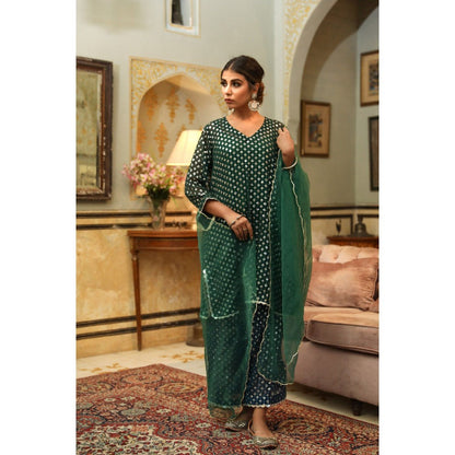 Gulabo Jaipur Uzma Emerald Straight (Set of 5)