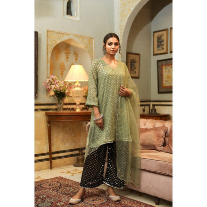 Gulabo Jaipur Uzma Green Straight (Set of 5)