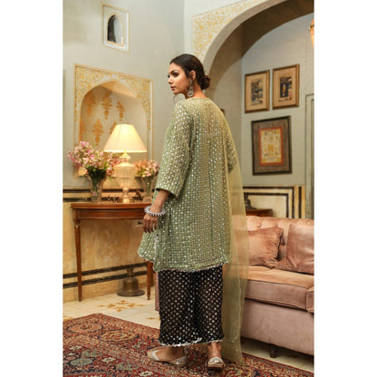 Gulabo Jaipur Uzma Green Straight (Set of 5)