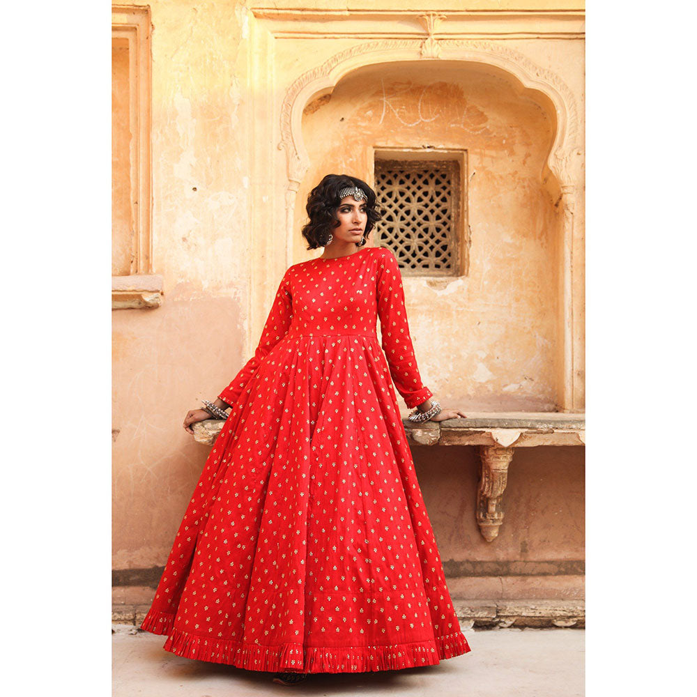 Gulabo Jaipur Daulat Red Gown