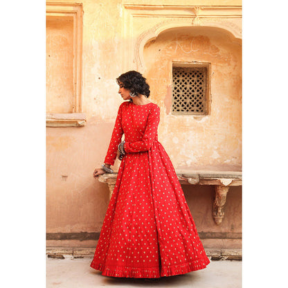 Gulabo Jaipur Daulat Red Gown