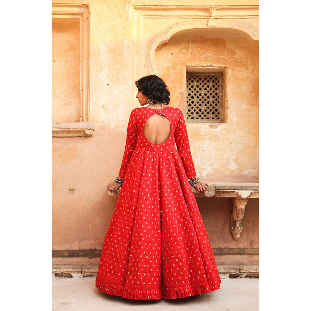 Gulabo Jaipur Daulat Red Gown