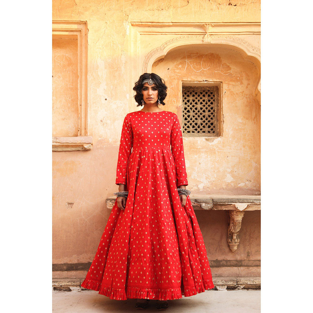 Gulabo Jaipur Daulat Red Gown