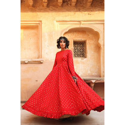 Gulabo Jaipur Daulat Red Gown