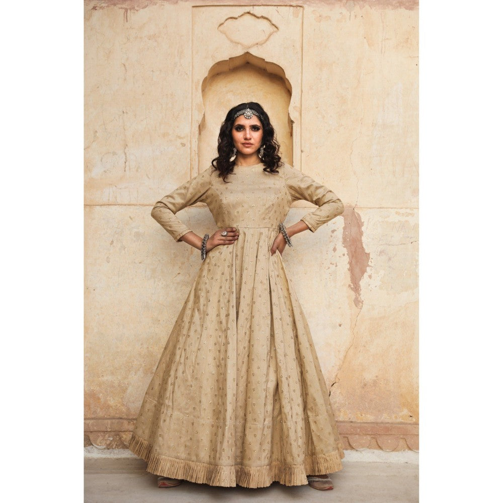 Gulabo Jaipur Daulat Beige Gown