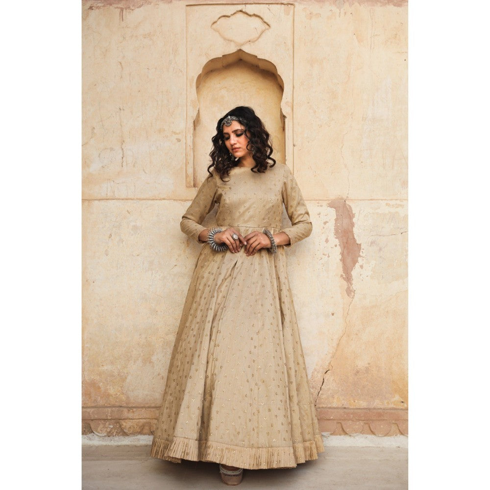 Gulabo Jaipur Daulat Beige Gown