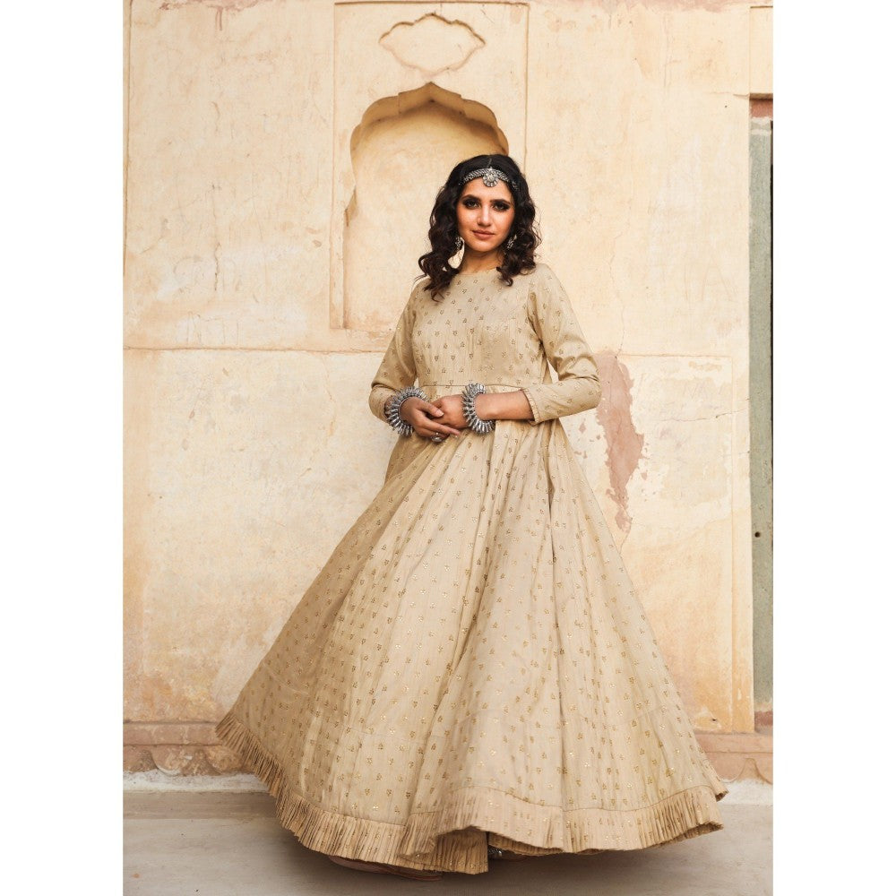 Gulabo Jaipur Daulat Beige Gown