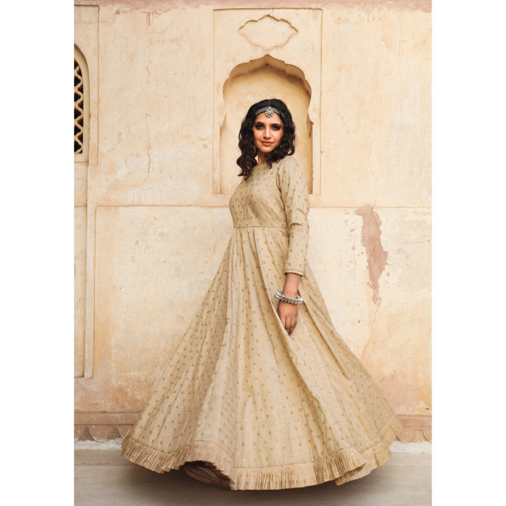 Gulabo Jaipur Daulat Beige Gown