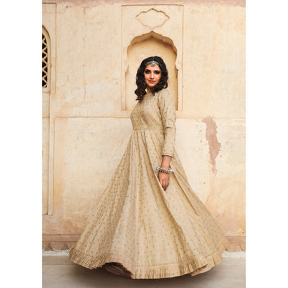 Gulabo Jaipur Daulat Beige Gown