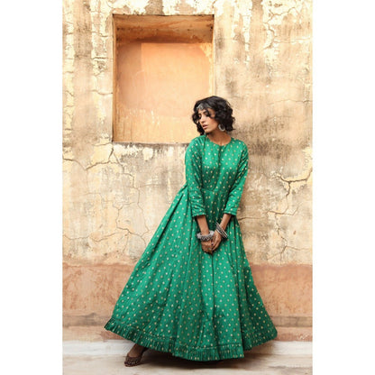 Gulabo Jaipur Daulat Green Gown