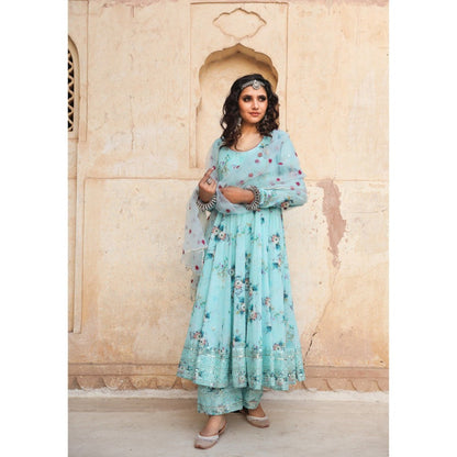 Gulabo Jaipur Gul Sky Anarkali (Set of 3)