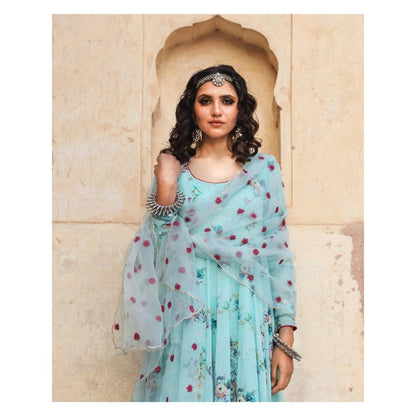 Gulabo Jaipur Gul Sky Anarkali (Set of 3)