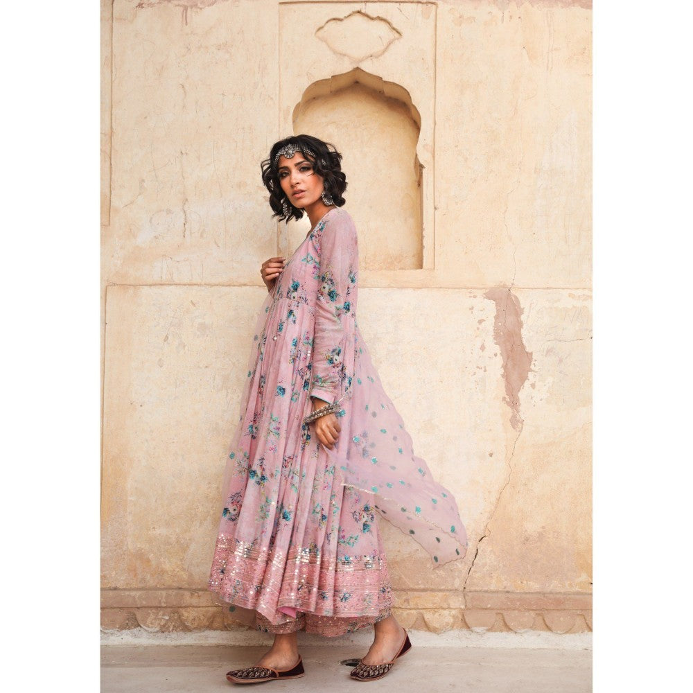 Gulabo Jaipur Gul Pink Anarkali (Set of 3)
