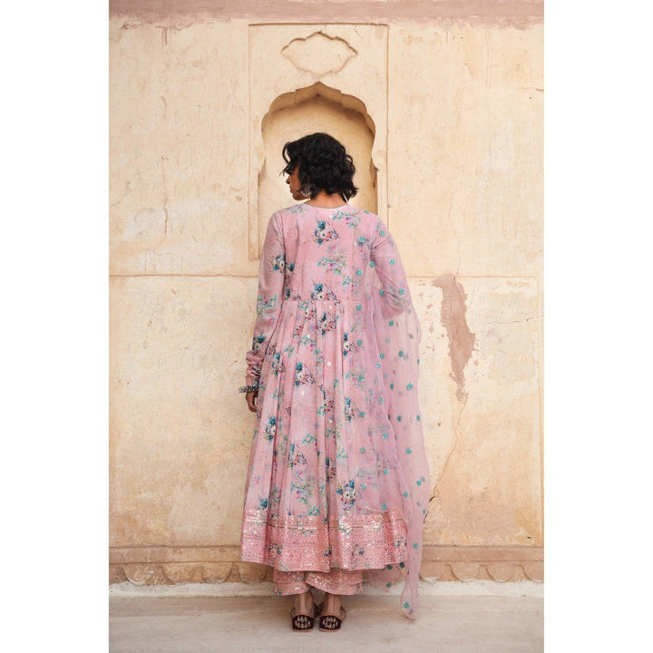 Gulabo Jaipur Gul Pink Anarkali (Set of 3)