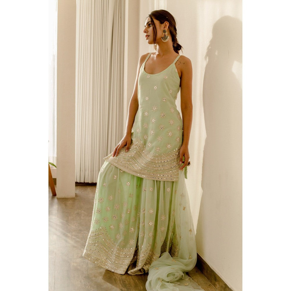 Gulabo Jaipur Haseen Pista Sharara (Set of 4)