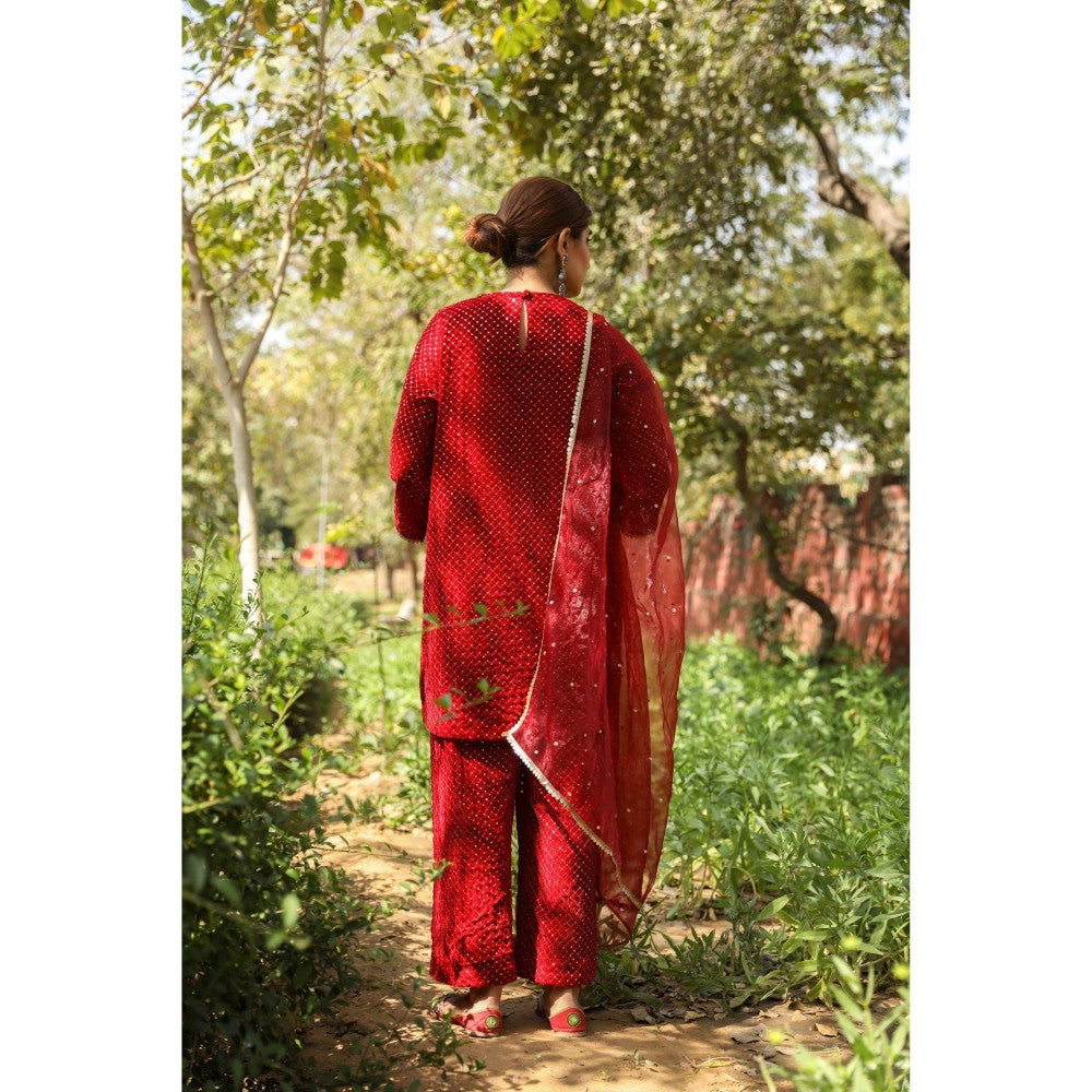 Gulabo Jaipur Gauhar Red (Set of 3)
