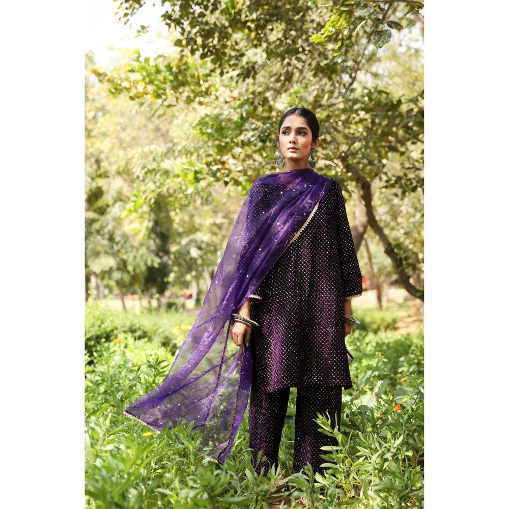 Gulabo Jaipur Gauhar Purple (Set of 3)