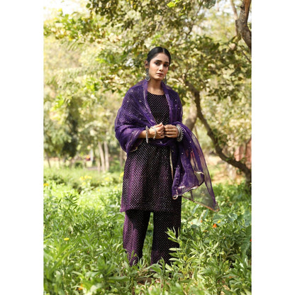 Gulabo Jaipur Gauhar Purple (Set of 3)