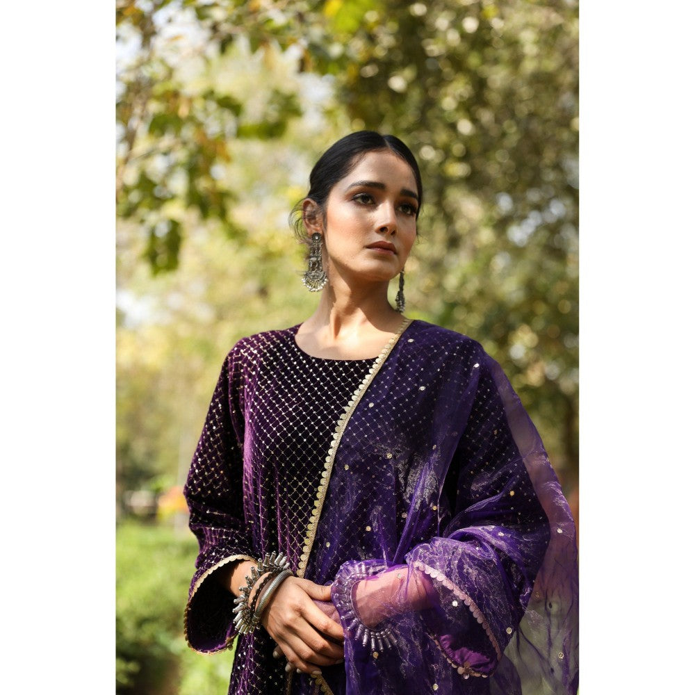 Gulabo Jaipur Gauhar Purple (Set of 3)