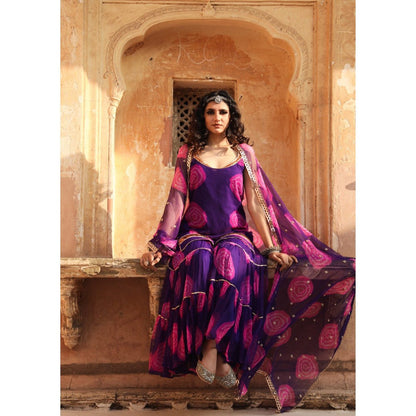 Gulabo Jaipur Shinaz Purple Sharara (Set of 3)