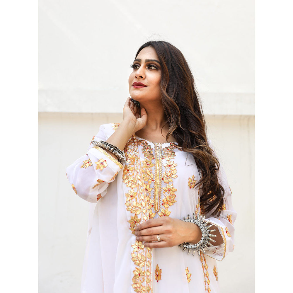 Gulabo Jaipur Nura White Straight (Set of 4)