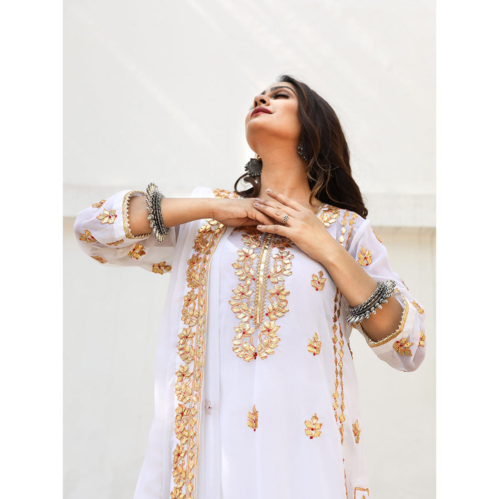 Gulabo Jaipur Nura White Straight (Set of 4)