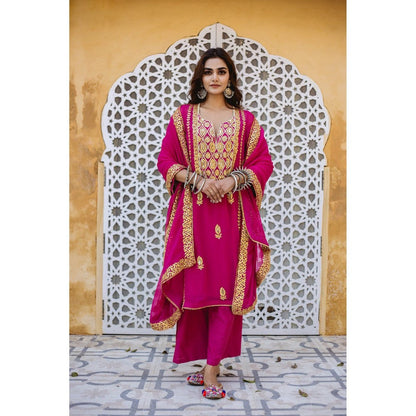 Gulabo Jaipur Shiza Pink Straight (Set of 4)