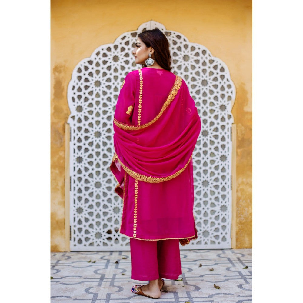 Gulabo Jaipur Shiza Pink Straight (Set of 4)