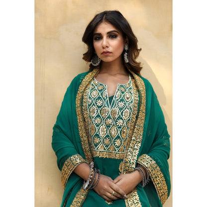 Gulabo Jaipur Shiza Green Straight (Set of 4)