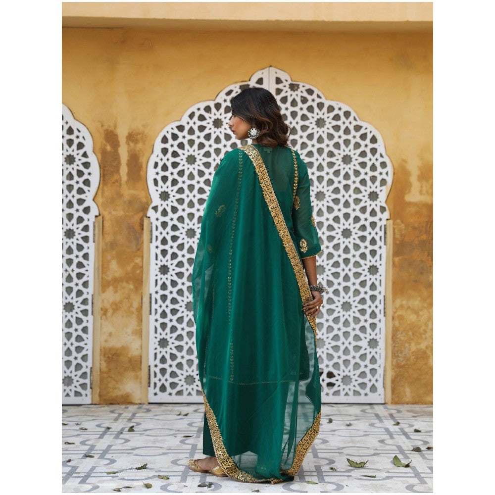 Gulabo Jaipur Shiza Green Straight (Set of 4)
