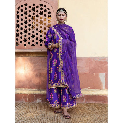 Gulabo Jaipur Mehreen Purple Straight (Set of 3)