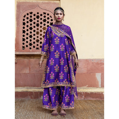 Gulabo Jaipur Mehreen Purple Straight (Set of 3)