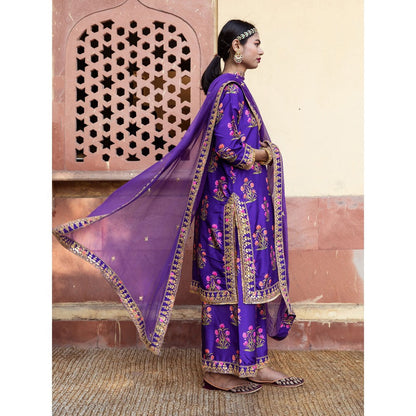 Gulabo Jaipur Mehreen Purple Straight (Set of 3)