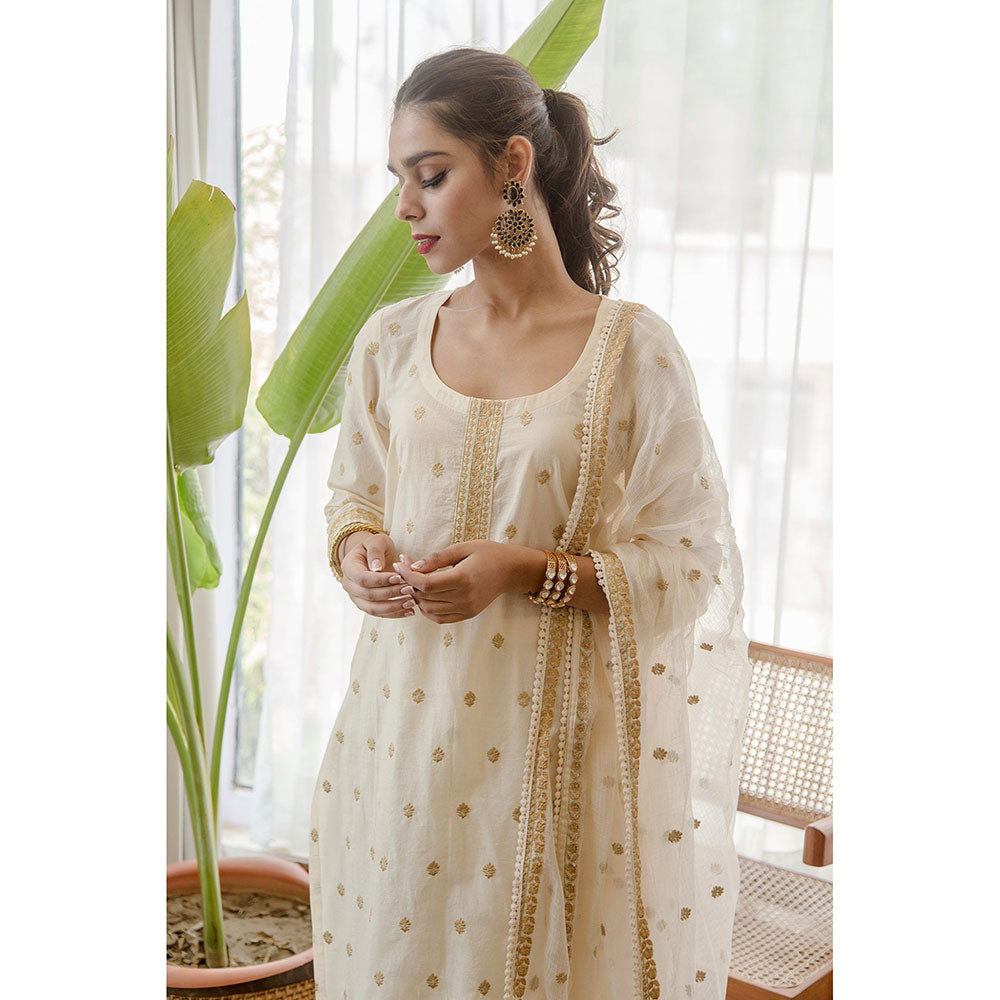 Gulabo Jaipur Madhu Offwhite Straight (Set of 3)