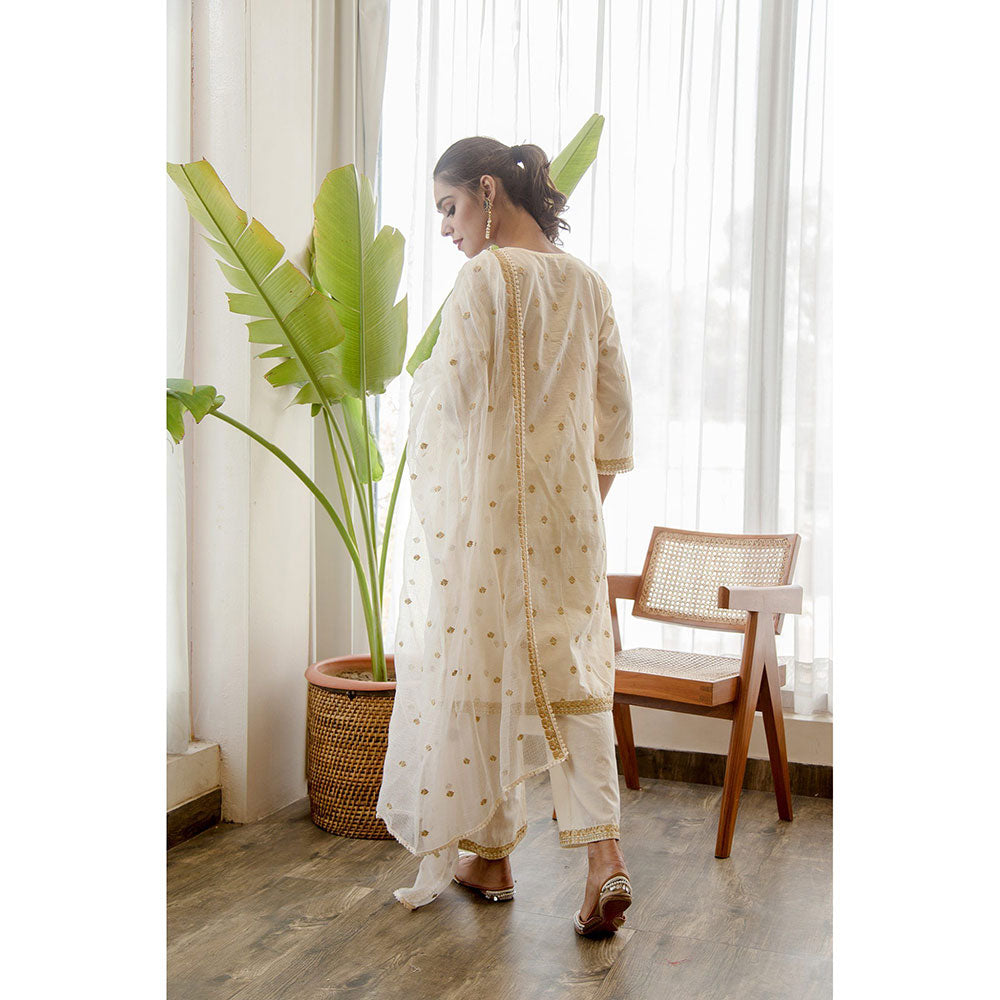 Gulabo Jaipur Madhu Offwhite Straight (Set of 3)