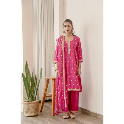 Gulabo Jaipur Madhu Pink Straight (Set of 3)