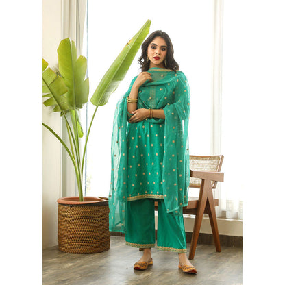 Gulabo Jaipur Madhu Green Straight (Set of 3)