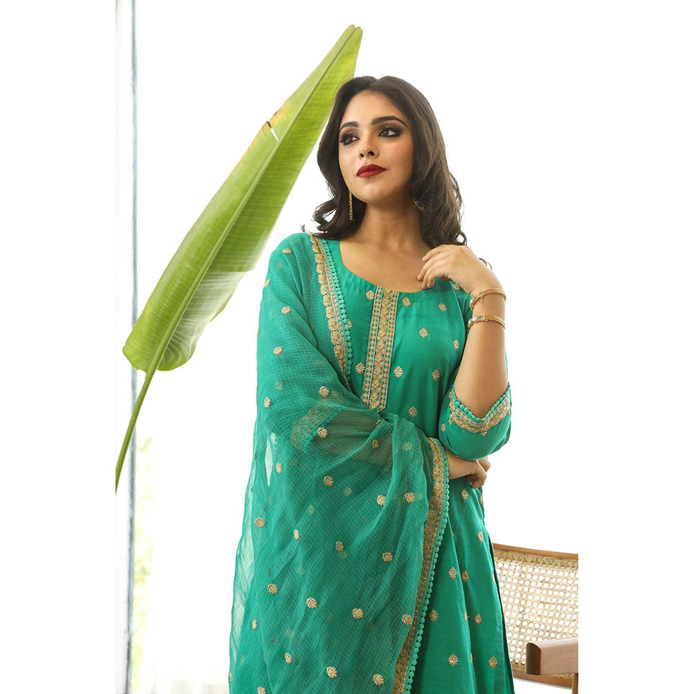 Gulabo Jaipur Madhu Green Straight (Set of 3)