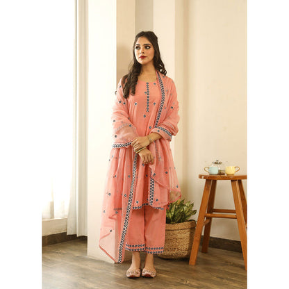 Gulabo Jaipur Panchi Peach Straight (Set of 3)
