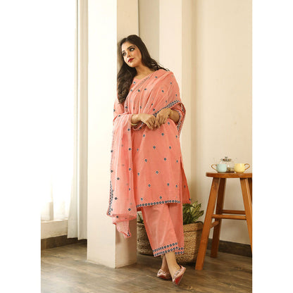 Gulabo Jaipur Panchi Peach Straight (Set of 3)