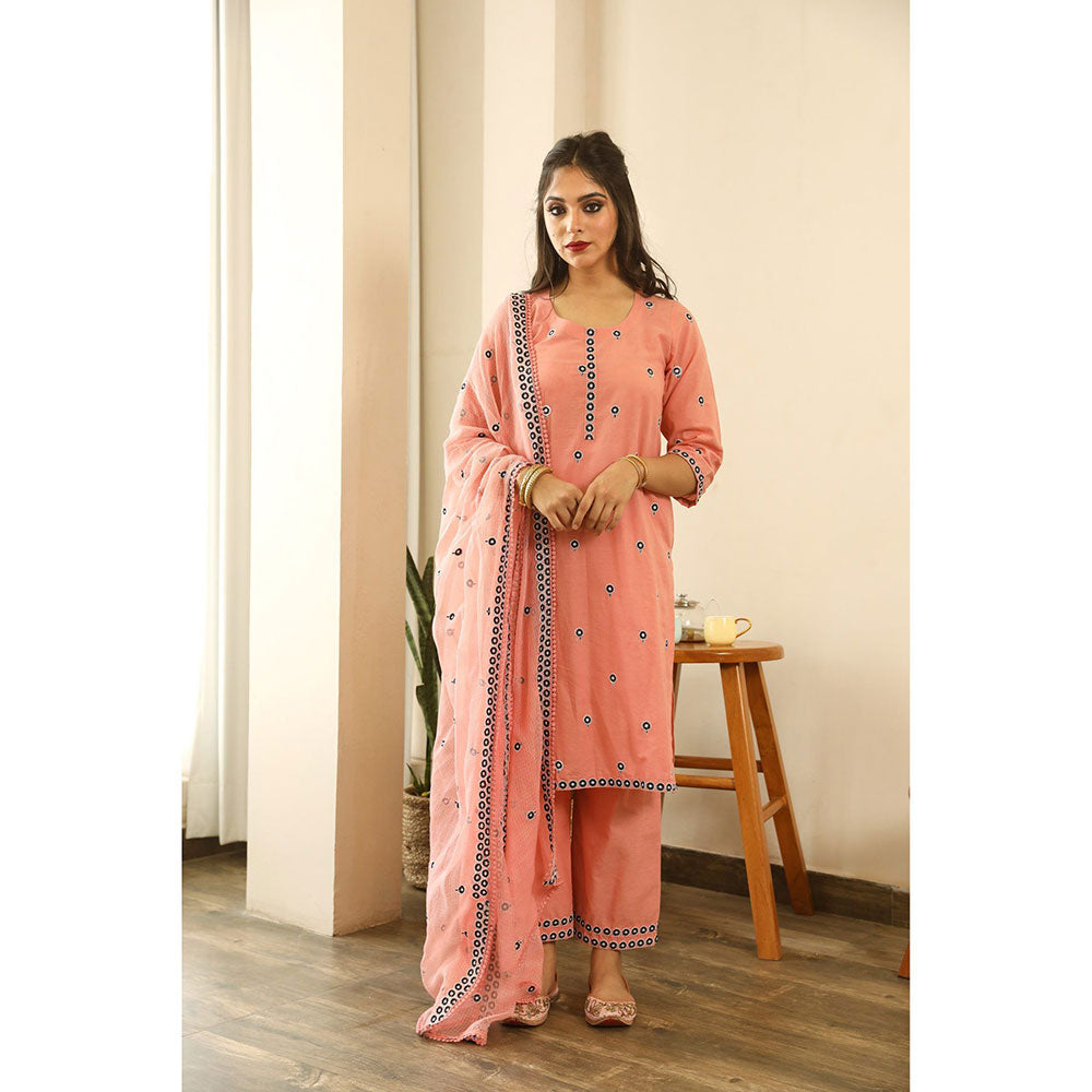 Gulabo Jaipur Panchi Peach Straight (Set of 3)
