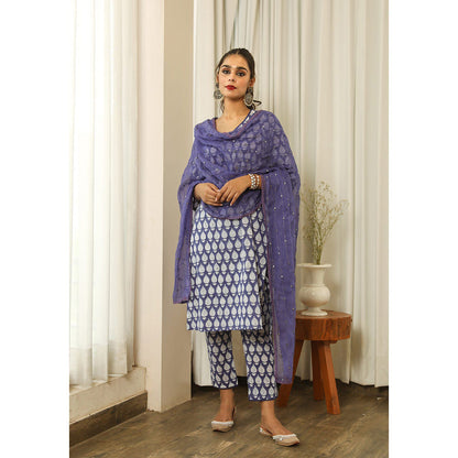 Gulabo Jaipur Anita Blue Straight (Set of 3)