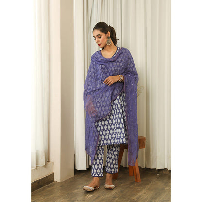 Gulabo Jaipur Anita Blue Straight (Set of 3)