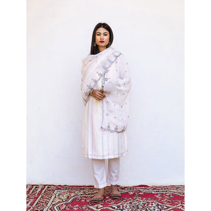 Gulabo Jaipur Barkha Pink Straight Kurta (Set of 3)