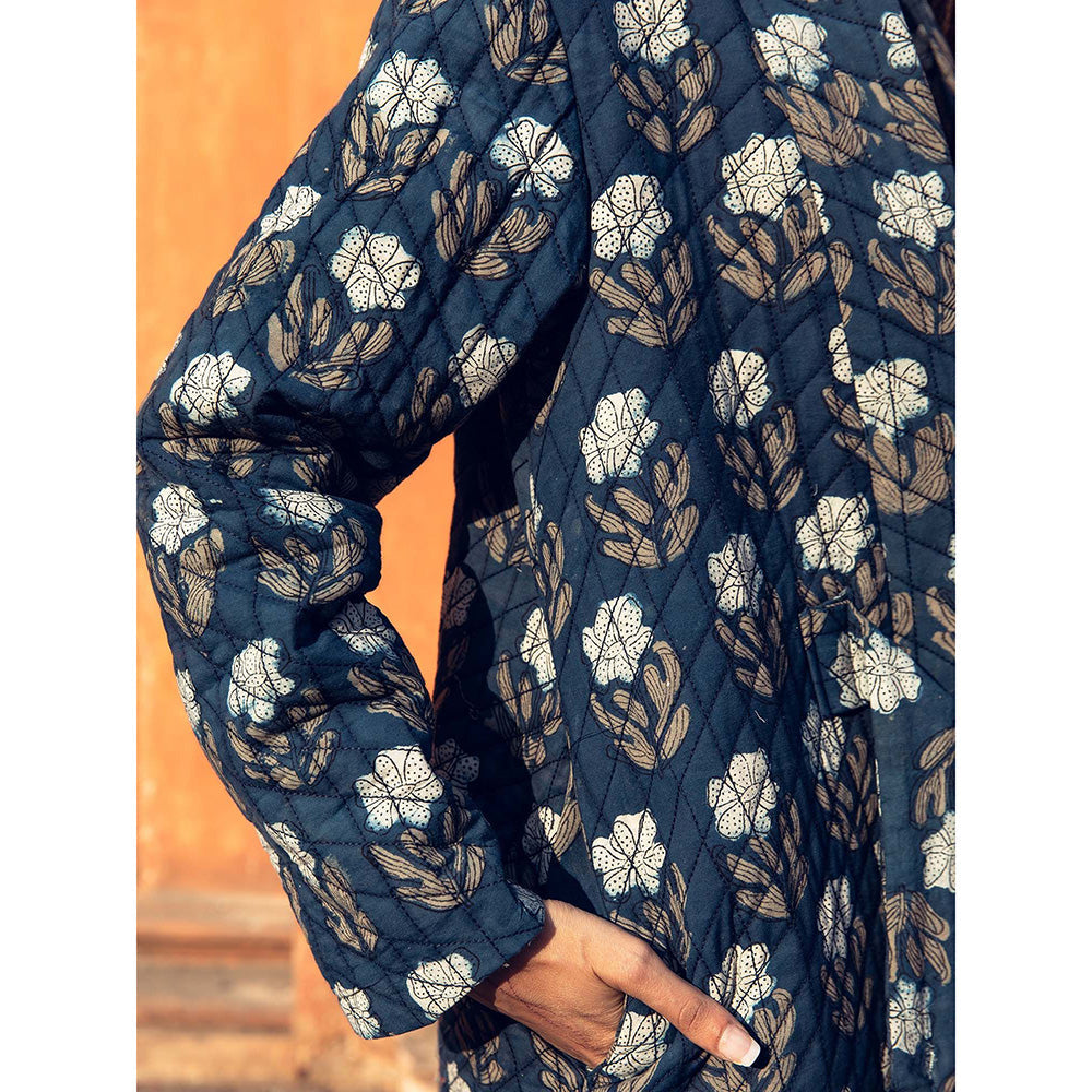 Gulabo Jaipur Kafia Indigo Co-ord (Set of 3)